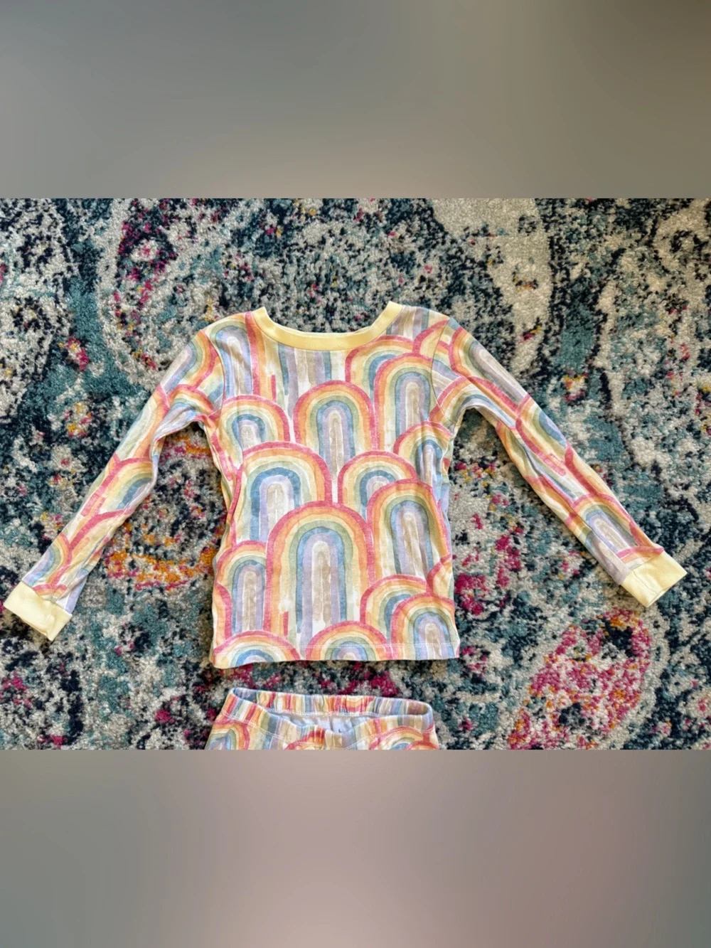 🌈 Burt’s Bees Organic Cotton Rainbow Pajamas